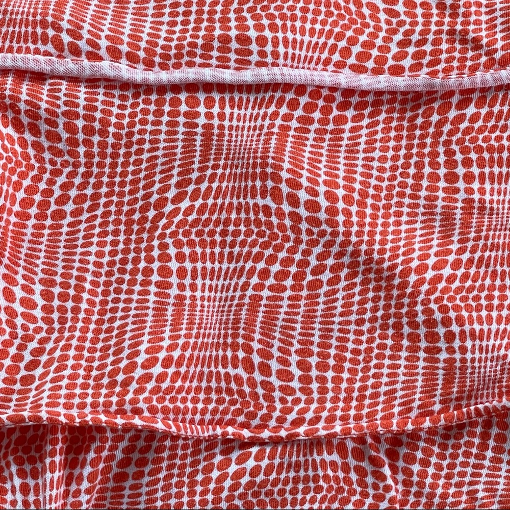 MICHAEL Michael Kors orange & white tiered tank top size medium - Picture 4 of 15